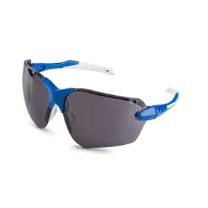 BRASS KNUCKLE BKFIX-3070S Safety Glass, Smoke Lens, Blue/White Frame, Anti Fog, 300Pk | CF6DBN