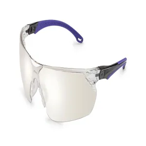 BRASS KNUCKLE BKFLEX-4040IO Safety Glass, Indoor/Outdoor Lens, Black Frame, 300Pk | CF6DBZ