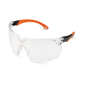 BRASS KNUCKLE BKFLEX-4040N Safety Glass, Clear Lens, Black Frame, Anti Fog, 300Pk | CF6DCB