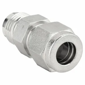 BRENNAN INDUSTRIES N2402-06-06-SS Instrumentation Fittings, 316 Stainless Steel, Compression x MJIC, 3/8 Inch Size Tube OD | CP2NEW 782KA8