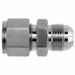 BRENNAN INDUSTRIES N2402-02-02-SS AN Union, 316 Stainless Steel, Compression x 37 Deg Flare | CP2NRA 798AR7