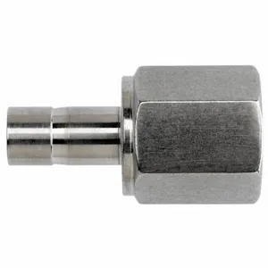 BRENNAN INDUSTRIES N2430-04-04-SS Female NPT Adapter, 316 Stainless Steel, Tube Stub x FNPT, 1/4 Inch Tube OD | CP2MZY 798C80