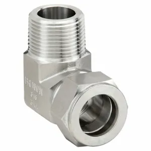 BRENNAN INDUSTRIES N2501-04-04-SS Instrumentation Fittings, 316 Stainless Steel, Compression x MNPT, 1/4 Inch Size Tube OD | CP2NFC 782KE7