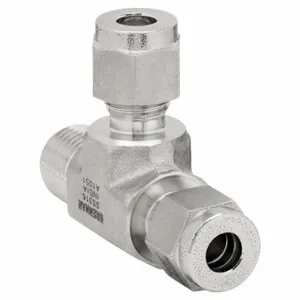 BRENNAN INDUSTRIES N2605-04-04-04-SS Instrumentation Fittings, 316 Stainless Steel, Compression x Compression x MNPT | CP2NDX 782KG2