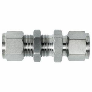 BRENNAN INDUSTRIES N2700-LN-10-10-SS Bulkhead Union, 316 Stainless Steel, Compression x Compression | CP2MUT 798CR1