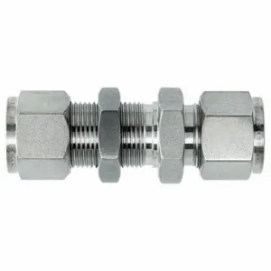 BRENNAN INDUSTRIES N2700-LN-12-12-SS Bulkhead Union, 316 Stainless Steel, Compression x Compression | CP2MUW 798CR2