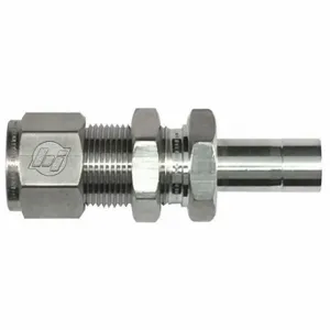 BRENNAN INDUSTRIES N2709-LN-04-04-SS Bulkhead Adapter, 316 Stainless Steel, Compression x Tube Stub | CP2MUJ 798CU1