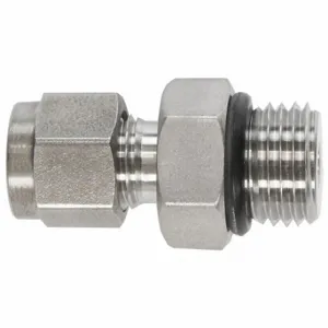 BRENNAN INDUSTRIES N6400-04-08-O-SS Male SAE Connector, 316 Stainless Steel, Compression x Male SAE, 1/4 Inch Size Tube OD | CP2MWL 798CU7