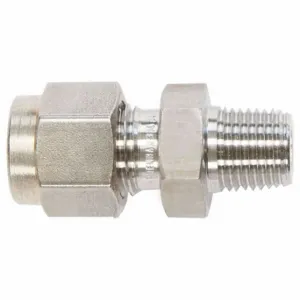 BRENNAN INDUSTRIES N7000-04-08-SS Male ISO Taper Connector, 316 Stainless Steel, Compression x MBSPT, 1/4 Inch Size Tube OD | CP2MWE 798CX0