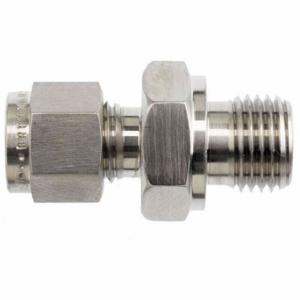 BRENNAN INDUSTRIES N7002-04-04-SS Male ISO Parallel Connector, 316 Stainless Steel, Compression x MBSPP | CP2MWD 798CX1