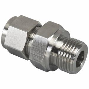 BRENNAN INDUSTRIES N7013-06-02-SS Male ISO Parallel Connector, 316 Stainless Steel, Compression x MBSPP | CP2MXP 798CX3