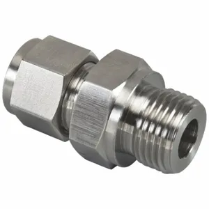 BRENNAN INDUSTRIES N7013-08-04-SS Male ISO Parallel Connector, 316 Stainless Steel, Compression x MBSPP | CP2MWA 798CX7