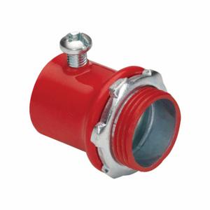 BRIDGEPORT FITTINGS 232-SR Set Screw Connector, Steel, 1 Inch Trade Size, 1 5/8 Inch Length, Non-Insulated, Red | CQ7ZYZ 61VC22