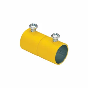 BRIDGEPORT FITTINGS 249-SY Set Screw Coupling, Steel, 4 Inch Trade Size, 5 Inch Length, Yellow | CQ8AEL 61VD20