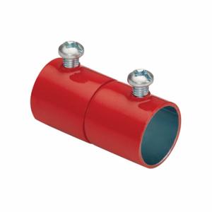 BRIDGEPORT FITTINGS 246-SR Set Screw Coupling, Steel, 2 1/2 Inch Trade Size, 4 9/32 Inch Length, Red | CQ8AEQ 61VC96
