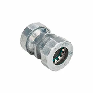 BRIDGEPORT FITTINGS 260-MSRT Coupling, Zinc, 1/2 Inch Trade Size, 1 3/4 Inch Overall Lg, Rain Tight | CP2NVM 61TK18