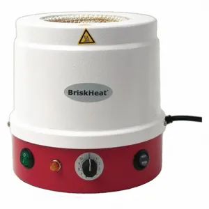 BRISKHEAT HM0250MC1 Heating Mantle, 842 Deg. F Max. Temp., 150W, 250mL Round Flasks, Power Control | CJ2KUV 54TA39