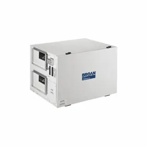 BROAN B12LCEHSNW Energy-Recovery Ventilator, Side Port, 1, 026 Cfm, 0.400 Inch Sp, 60% | CQ8AWE 447J81