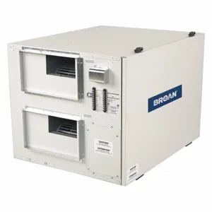 BROAN B6LCEHSN Energy-Recovery Ventilator, Side Port, 685 Cfm, 0.400 Inch Sp, 66% | CQ8AWC 447J75