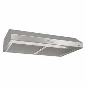 BROAN BCDF130SS Range Hood, Convertible Exhaust/Recirculation, 30 Inch Wide, Silver | CQ8ATU 53UL07