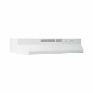 BROAN BUEZ136WW Non-Ducted Range Hood, Convertible Exhaust/Recirculation, 36 Inch Width, White | CQ8AMX 792HP0