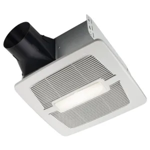 BROAN NUTONE AE50110DCSL Humidity Sensing Bathroom Exhaust Fan With LED Light, 50-80-110 CFM, 120V | CL2KJM