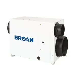 BROAN NUTONE B98DHV Dehumidifier, 98 Pints/Day at 80 Deg. F And 60% RH Water Removal Capacity | CL2KKB