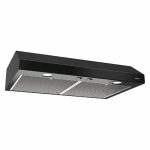 BROAN BCSD130BL Range Hood, Under Cabinet, Black, 1.4A | CD3XNZ 53UL04