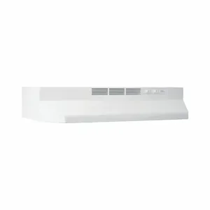 BROAN BUEZ130WW Non-Ducted Range Hood, Convertible Exhaust/Recirculation, 30 Inch Width, White | CQ8AMW 792HN6