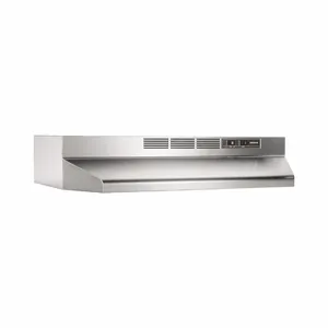 BROAN BUEZ130SS Non-Ducted Range Hood, Convertible Exhaust/Recirculation, 30 Inch Width Housing | CQ8AMU 792HN9