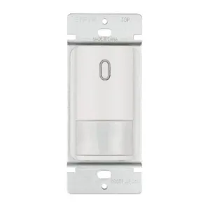 BROAN NUTONE MS100W Passive Infrared Occupancy Sensor Wall Switch, White | CL2KKF