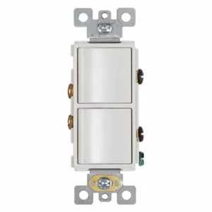 BROAN P2RW Switch, White, Rocker, 2-Function, 120 | CE9FDB 55NM01