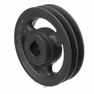 BROWNING 1032523 V-Belt Sheave, Finish Bore, 2 Groove, Cast Iron | AZ9TKN 2AK56X1