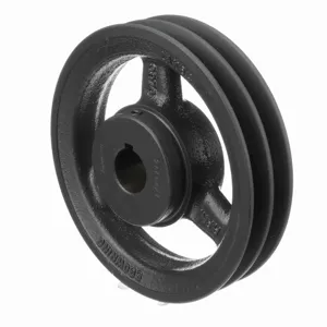 BROWNING 1032598 V-Belt Sheave, Finish Bore, 2 Groove, Cast Iron | BA2BCK 2AK64X1