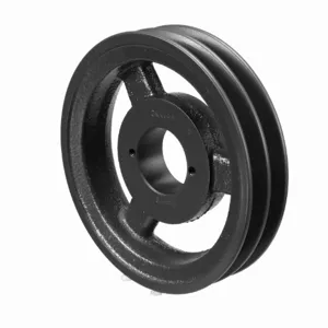 BROWNING 1042845 V-Belt Sheave, Bushed, 2 Groove, Cast Iron | AZ8YZC 2AK64H