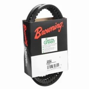 BROWNING 1089499 V-Belt, Notched, 98% Efficient, EPDM | AK6FXH AX64