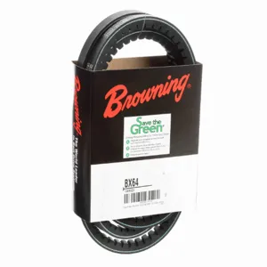 BROWNING 1089820 V-Belt, Notched, 98% Efficient, EPDM | AK6GBQ BX64