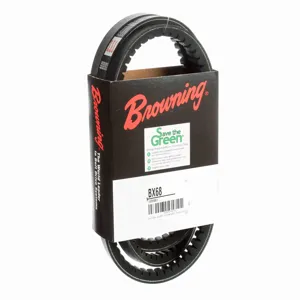 BROWNING 1089861 V-Belt, Notched, 98% Efficient, EPDM | AK6GCG BX68