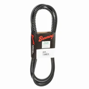 BROWNING 1090117 V-Belt, Notched, 98% Efficient, EPDM | AX8ATA BX128