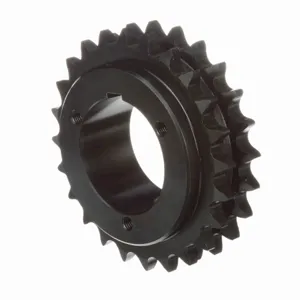 BROWNING 1174697 Roller Chain Sprocket, Bushed Bore, Steel | AJ9GNZ D60Q24