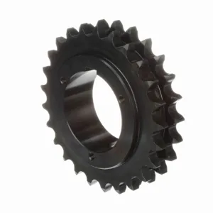 BROWNING 1175009 Roller Chain Sprocket, Bushed Bore, Steel | AJ9GQE D80R25