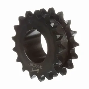 BROWNING 1176817 Roller Chain Sprocket, Bushed Bore, Steel | AJ9GQZ DS80Q17