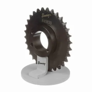 BROWNING 1177179 Roller Chain Sprocket, Bushed Bore, Steel | AJ9GAH H40H30