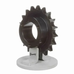 BROWNING 1177930 Roller Chain Sprocket, Bushed Bore, Steel | BA4BTU H60P19