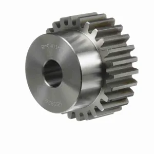 BROWNING 1212398 Spur Gear, Plain Bore, 14.5 Pressure Angle, 8 Pitch, Steel | AK3BEA NSS826