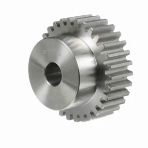 BROWNING 1212414 Spur Gear, Plain Bore, 14.5 Pressure Angle, 8 Pitch, Steel | AZ4BCM NSS830