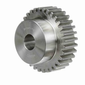 BROWNING 1212422 Spur Gear, Plain Bore, 14.5 Pressure Angle, 8 Pitch, Steel | AZ6JVR NSS832