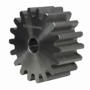 BROWNING 1213404 Spur Gear, Plain Bore, 14.5 Pressure Angle, 3 Pitch, Steel | AZ6RVD NSS318A