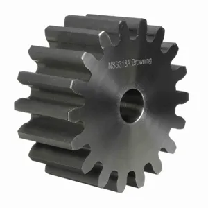 BROWNING 1213412 Spur Gear, Plain Bore, 14.5 Pressure Angle, 3 Pitch, Steel | AZ7ETU NSS320A