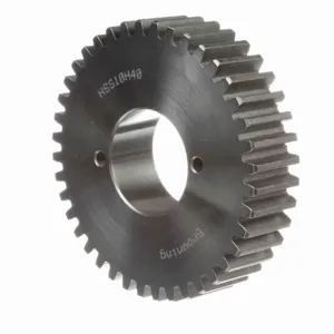 BROWNING 1213891 Spur Gear, Bushed Bore, 14.5 Pressure Angle, 10 Pitch, Steel | AZ3LKN NSS10H40